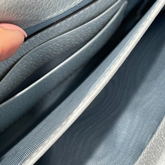 Gucci Flora Limited Edition Long Wallet Blue Multiple Colors (133082) - Picture 6 of 7